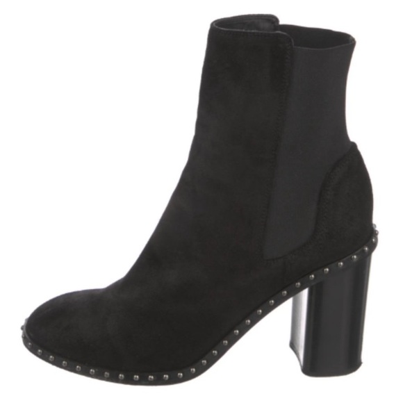 rag & bone Shoes - Rag & Bone Romi Waxy Studded Suede Boot in Black